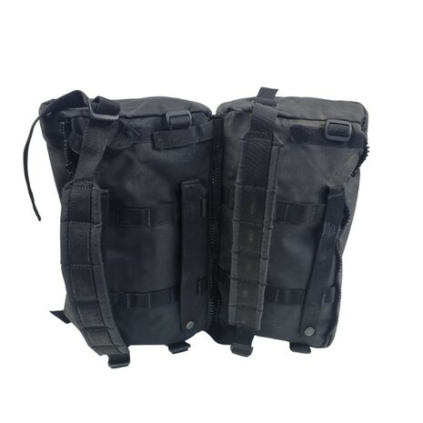 ARWY Alpine Daypack rugzak / zijtassen 2x10L, zwart