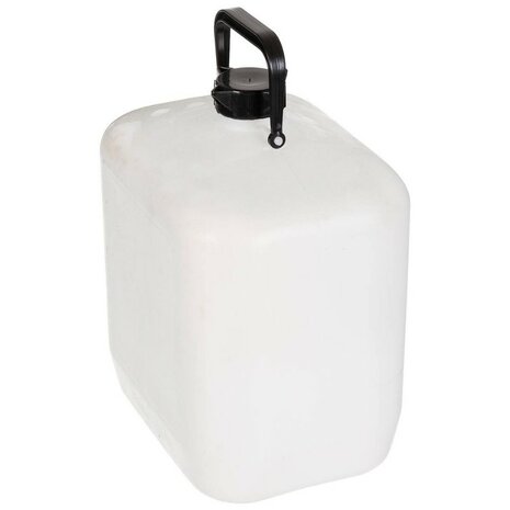 Bidon d'eau de 10 litres de l'armée suédoise, blanc transparent