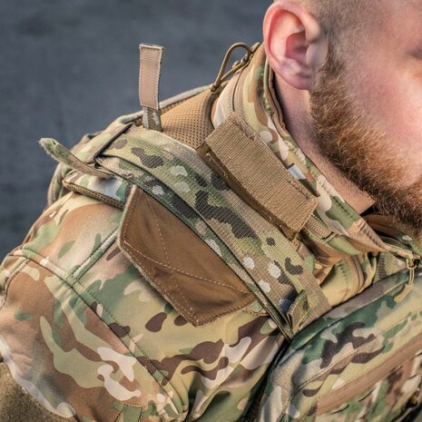 M-Tac Shoulder Damper for plate carrier cuirass QRS, Multicam