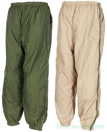 Britse thermo-overbroeken, 2-zijdig, legergroen/khaki