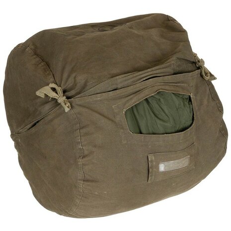Hongaarse mummy slaapzak 2-delig met Bivvy hoes, legergroen