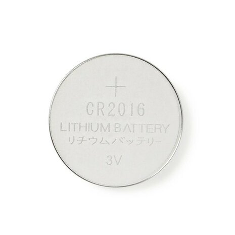 Nedis Lithium Knopfzellenbatterie CR2016 3 V DC, 5er-Pack