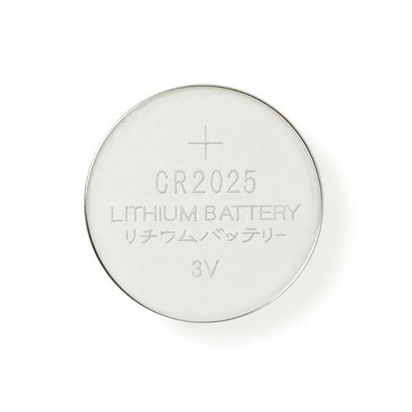 Nedis Lithium Knopfzellenbatterie CR2025 3 V DC, 5er-Pack