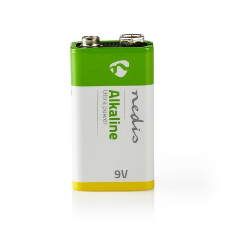 Nedis 9V alkaline 6LR61 batterij, 1-Pak