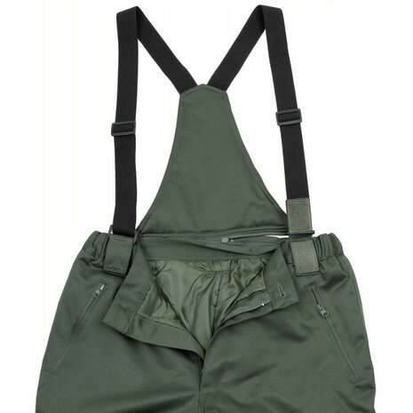 MFH thermische overbroek Polar met suspenders, legergroen