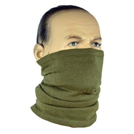 &Eacute;charpe &agrave; col roul&eacute; de l'arm&eacute;e britannique, 100 % laine, vert olive