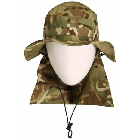 Buschhut der britischen Armee, Combat Hat, Tropen mit Nackenschutz, MTP Multicam