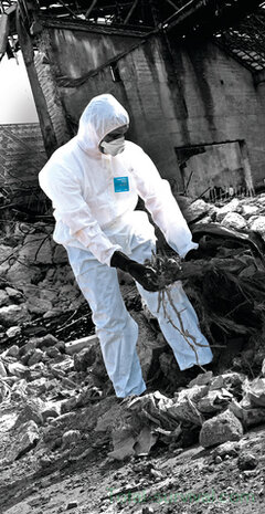 Ansell Alphatec (Microgard) 1500 Plus M111 Disposable Overall Type 5/6 Wit