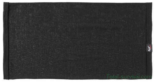 Fox outdoor Neck Gaiter, "Merino Lite", Black