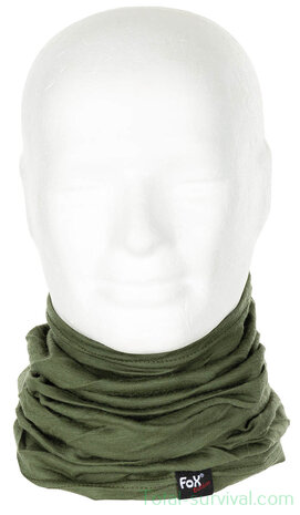 Fox outdoor Neck Gaiter, "Merino Lite", OD green