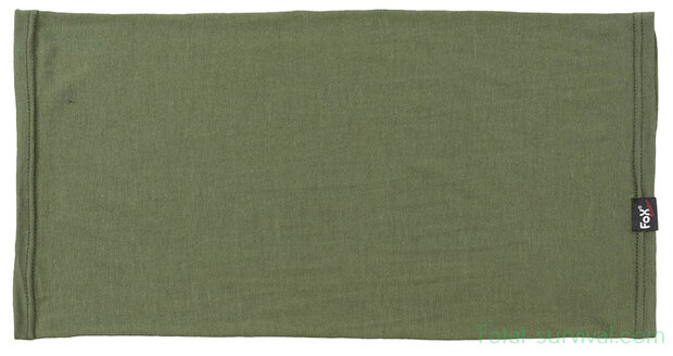 Fox outdoor Neck Gaiter, "Merino Lite", OD green