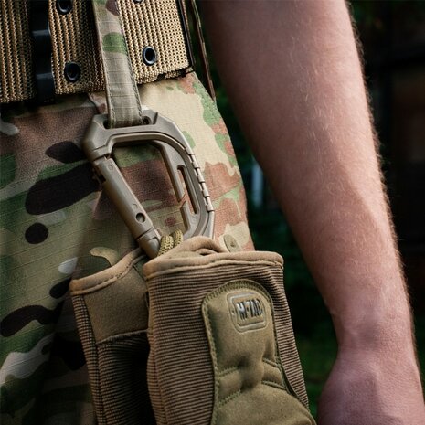M-Tac Tactical karabijnhaak Molle, coyote tan