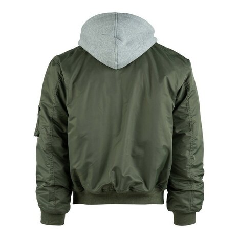 Fostex MA-1 hooded bomber jack, legergroen