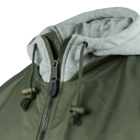 Fostex MA-1 hooded bomber jack, legergroen