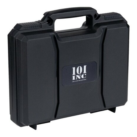 101 Inc Pistol Case, ABS, lockable, black