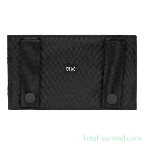 101 Inc MOLLE patch adapter hook + loop big, zwart