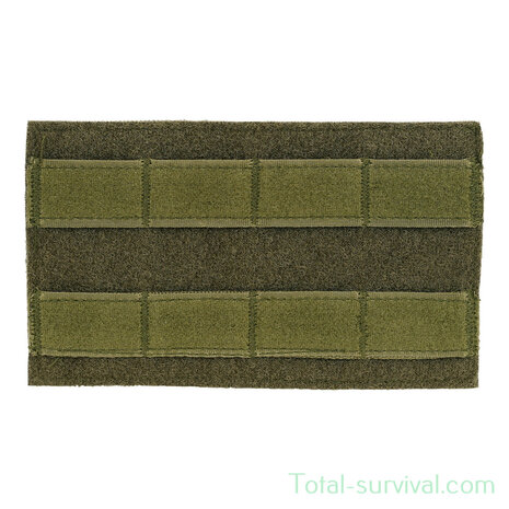 101 Inc MOLLE patch adapter hook + loop big, legergroen