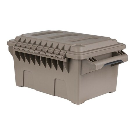 Fosco kunststof Munitie/utility box compact, dark coyote