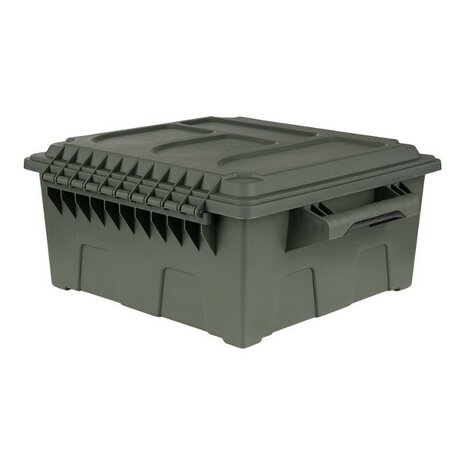 Fosco kunststof Munitie/utility box large, legergroen