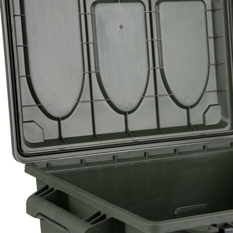 Fosco kunststof Munitie/utility box large, legergroen