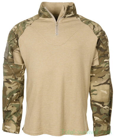 Britse leger Combat Shirt longsleeve, "UBAC", FR, Hot Weather, MTP Multicam