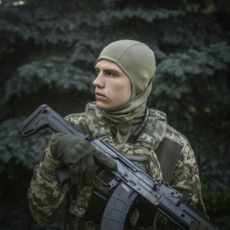 M-Tac tactical covert Balaclava / Bivakmuts 1-gaats, Polartec, light olive