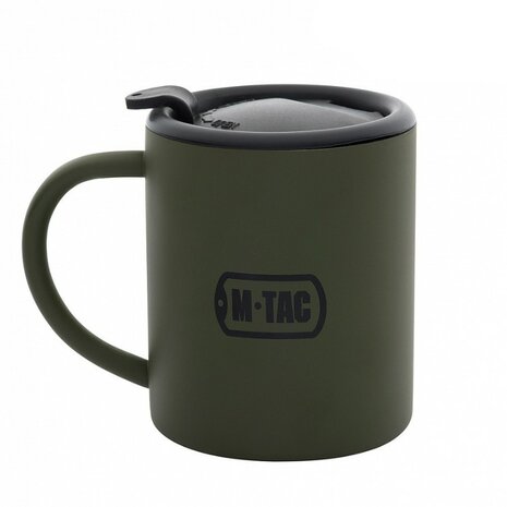 M-Tac thermo mok met deksel 280 ml, legergroen
