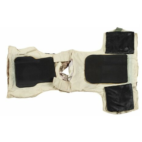 Italiaanse AP95 body armour vest, met kevlar soft en hard armour fillers, full kit, Desert DPM