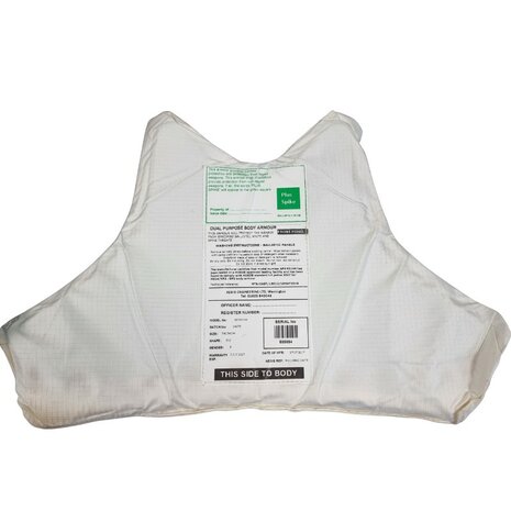 Aegis soft armour body vest ballistisch klasse HG1A+KR2+SP2, zwart
