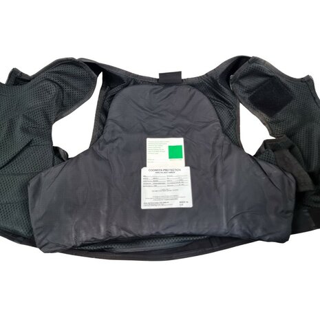 Cooneen Defence soft armour body vest ballistisch klasse HGA1+KR1, zwart