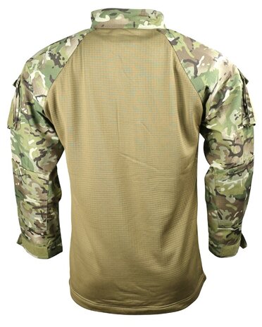 Kombat tactical Kampfhemd langarm, „UBAC“, Kaltwetter-Fleece, BTP Multicam