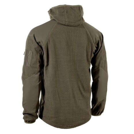 AB tactische hooded fleecejas Delta, legergroen