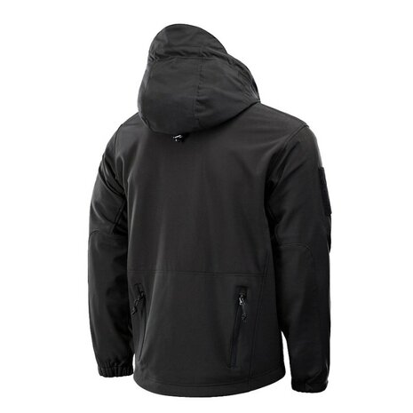 M-Tac Delta 3 softshell jas met modulaire fleece liner, zwart