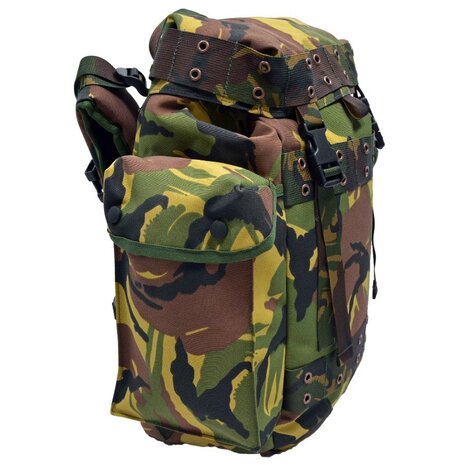 Dutch Army Patrol Backpack 35L with Side pouches, Woodland DPM