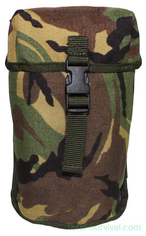 Dutch army Molle utility pouch for Crusader canteens, woodland DPM