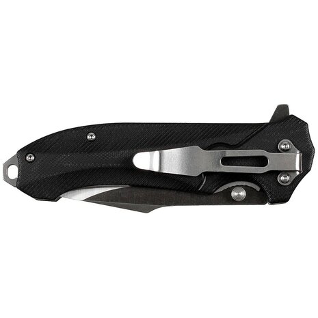 Fox outdoor Bushcraft couteau pliant avec manche G10, noir