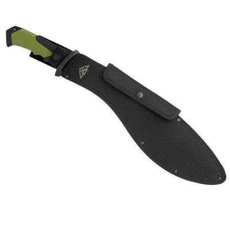 Black Eagle couteau de brousse / machette Chitwan Forest Green avec étui en nylon