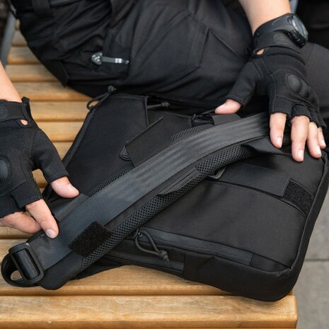 M-Tac elite interne schouderriem padding 50mm, zwart