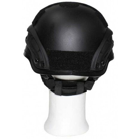 MFH US MICH 2002 airsoft helm met rails, ABS, zwart