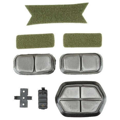 MFH US F.A.S.T. High cut airsoft helm met rails, ABS, legergroen