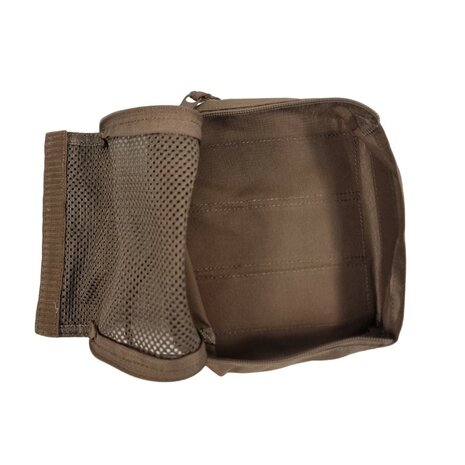 Danish army packing cube organizer with velcro back, size 1, Dark coyote