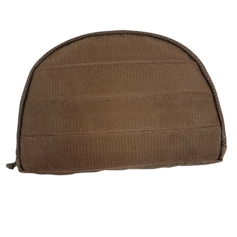 Danish army packing cube organizer with velcro back, size 4, Dark coyote