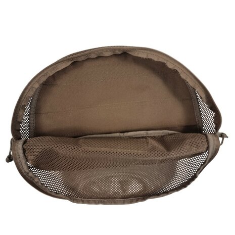 Danish army packing cube organizer with velcro back, size 4, Dark coyote