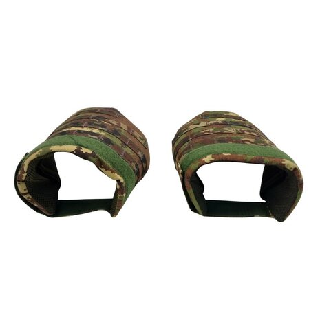 Italiaanse NC4 ballistische bovenarm protectors met inserts, Paar (links-rechts), Vegetato camo