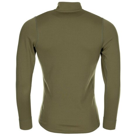 Thermolite Thermo Langarm Unterhemd mit Rollkragen und Reißverschluss, Base layer, oliv grün