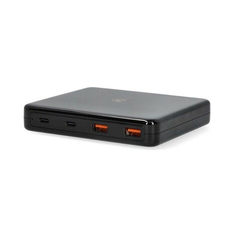 Nedis USB oplader PD3.0 65W GaN Snellaad functie, Automatische Voltage Selectie, zwart