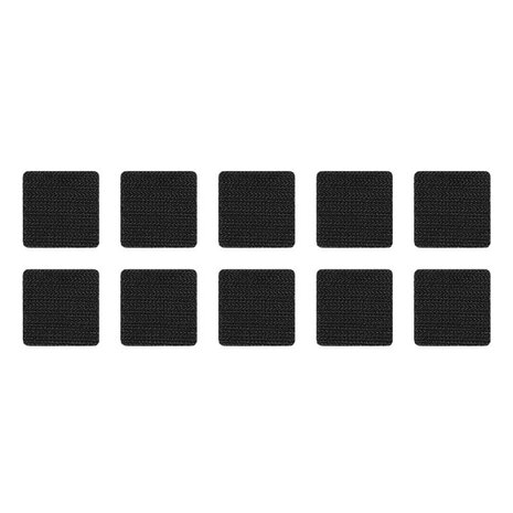 M-Tac set fixers voor velcro panelen (10 stuks), zwart