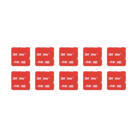 M-Tac set fixers voor velcro panelen (10 stuks), zwart
