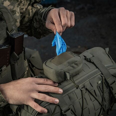 M-Tac dispensertas voor medische handschoenen Molle, Ranger groen