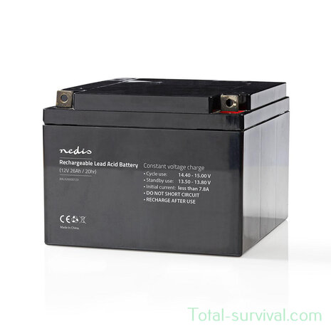 Nedis rechargeable lead battery 12V 26000 mAh